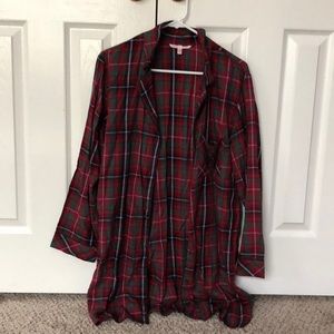 Victoria’s Secret Christmas Flannel PJ Top